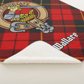 Couverture Sherpa Clan Wallace Crest sur Tartan (3/4)