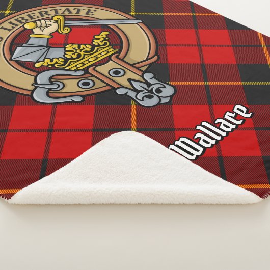 Couverture Sherpa Clan Wallace Crest sur Tartan (3/4)