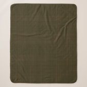 Couverture Sherpa Clan Williams Tartan Marine et Vert (Devant)