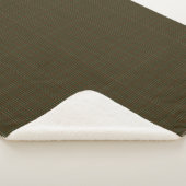 Couverture Sherpa Clan Williams Tartan Marine et Vert (3/4)