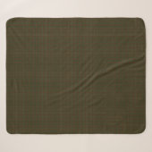 Couverture Sherpa Clan Williams Tartan Marine et Vert (Devant (Horizontal))