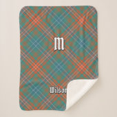Couverture Sherpa Clan Wilson Ancienne Tartan (Devant)