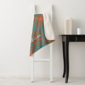 Couverture Sherpa Clan Wilson Ancienne Tartan (En situation)