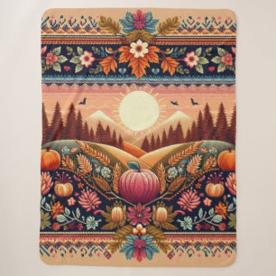 Couverture Sherpa Classic Fair Isle automne/automne