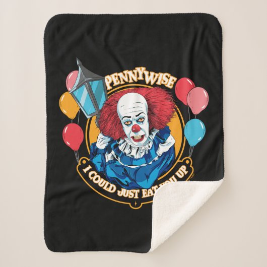 Couverture Sherpa Classic Pennywise - Je Pourrais Juste Vous Manger (Devant)