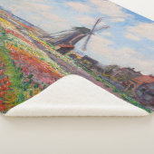 Couverture Sherpa Claude Monet - Champ de Tulipes en Hollande (3/4)