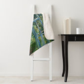 Couverture Sherpa Claude Monet - Eau Lily étang, Harmonie verte (En situation)