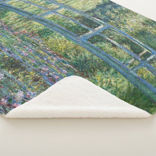 Couverture Sherpa Claude Monet - Eau Lily étang, Harmonie verte (3/4)