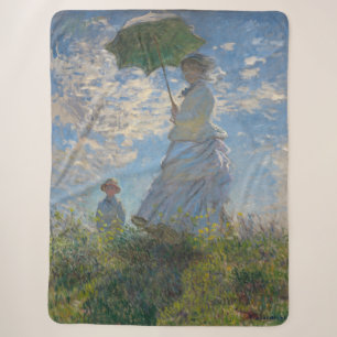 Couverture Sherpa Claude Monet Femme au Parasol Beaux-Arts