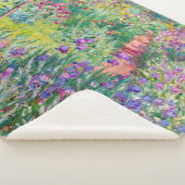 Couverture Sherpa Claude Monet - Le jardin d'Iris à Giverny (3/4)