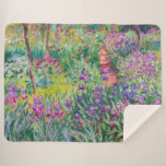 Couverture Sherpa Claude Monet - Le jardin d'Iris à Giverny<br><div class="desc">Jardin d'Iris à Giverny / Jardin d'Artiste à Giverny - Claude Monet,  1899-1900</div>