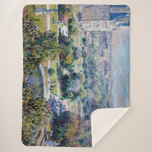 Couverture Sherpa Claude Monet - Les Jardins des Tuileries (Devant)