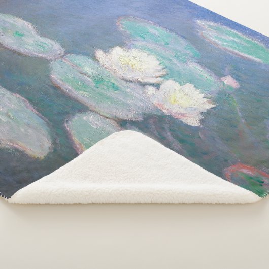 Couverture Sherpa Claude Monet - Lys à eau, effet du soir (3/4)