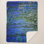 Couverture Sherpa Claude Monet - Lys d'eau avec saule plumant (Devant)
