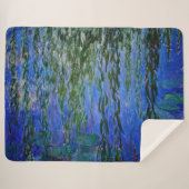 Couverture Sherpa Claude Monet - Lys d'eau avec saule plumant (Devant (Horizontal))