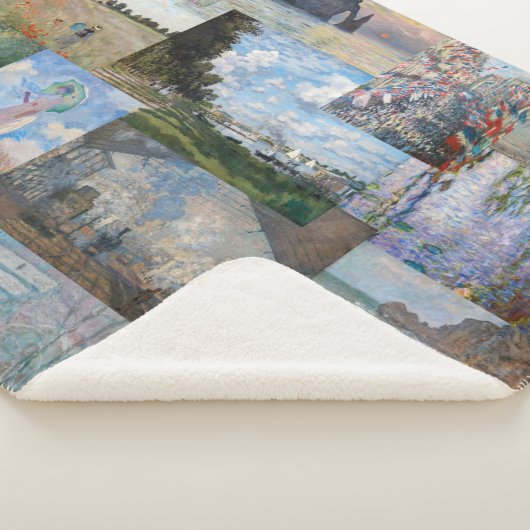 Couverture Sherpa Claude Monet - Patchwork de chefs-d'oeuvre (3/4)