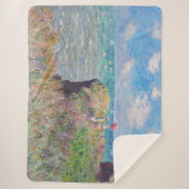 Couverture Sherpa Claude Monet - Promenade Cliff à Pourville (Devant)