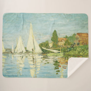 Couverture Sherpa Claude Monet. Régates à Argenteuil