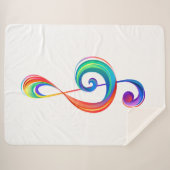 Couverture Sherpa Clé arc-en-ciel (Devant (Horizontal))