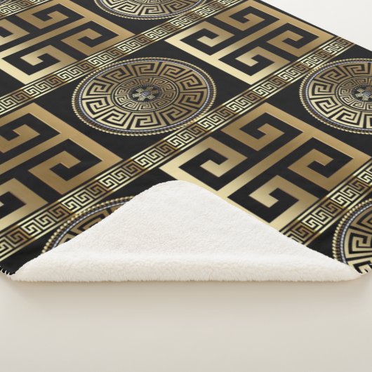 Couverture Sherpa Clé grecque d'or (3/4)