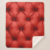 Couverture Sherpa Close up background texture of scarlet red capiton (Devant)