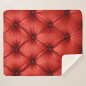 Couverture Sherpa Close up background texture of scarlet red capiton (Devant (Horizontal))