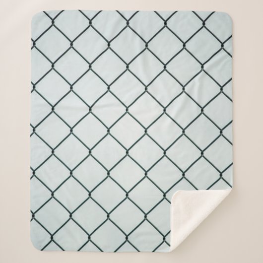 Couverture Sherpa Clôture de chaîne en métal noir (Devant)