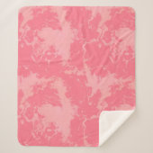 Couverture Sherpa Cloud marbré rose abstrait (Devant)