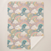 Couverture Sherpa Cloudy Skies Blanket Pastel Sherpa for Sweet Kids (Devant)