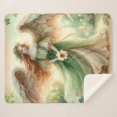Couverture Sherpa Clover Serenity Angel (Devant (Horizontal))