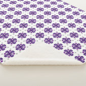 Couverture Sherpa Clover violet (3/4)