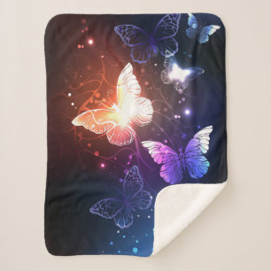 Couverture Sherpa Clowing Night Butterflies