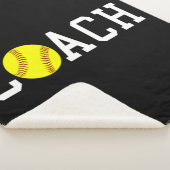 Couverture Sherpa Coach Fast-pitch Softball Gift Idea print (3/4)