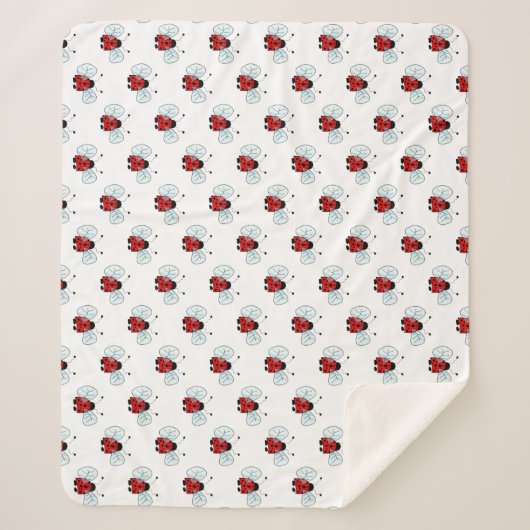 Couverture Sherpa Coccinelle (Devant)