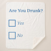 Couverture Sherpa Cochez les cases SlipperyJoe's Are You Drunk marte (Devant)