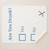 Couverture Sherpa Cochez les cases SlipperyJoe's Are You Drunk marte (Devant (Horizontal))
