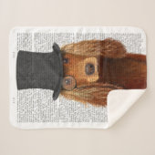Couverture Sherpa Cocker Spaniel, Hound officiel et Casquette (Devant (Horizontal))