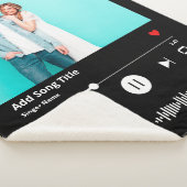 Couverture Sherpa Code Chanson Personnalisé Scannable Music Couple (3/4)