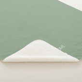 Couverture Sherpa Code Postal Maison Douce Maison Sage Personnalisé (3/4)