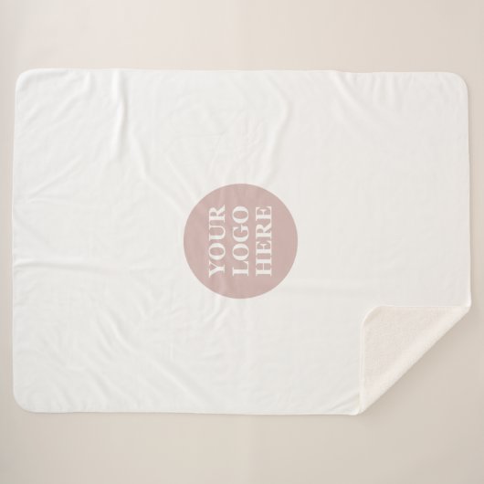 Couverture Sherpa Code QR noir élégant et élégant (Devant (Horizontal))