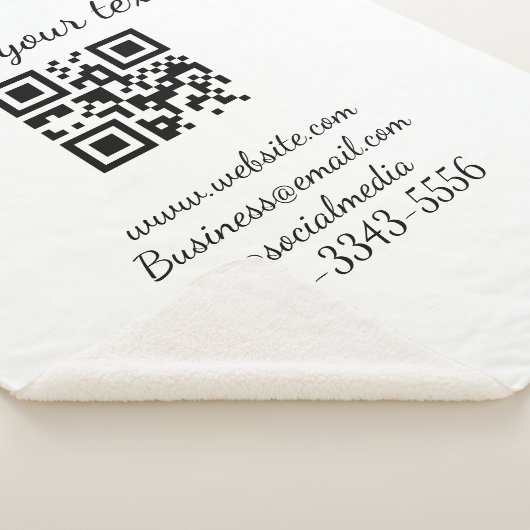 Couverture Sherpa code QR personnalisé simple ajouter votre nom text (3/4)