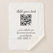 Couverture Sherpa code QR personnalisé simple ajouter votre nom text (Devant)