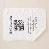Couverture Sherpa code QR personnalisé simple ajouter votre nom text (Devant (Horizontal))