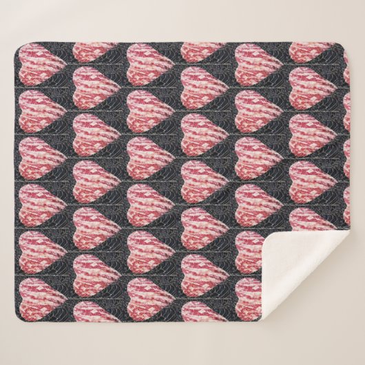 Couverture Sherpa Coeur capturé (Devant (Horizontal))