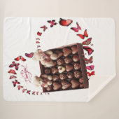 Couverture Sherpa Cœur d'amour (Devant (Horizontal))