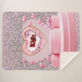 Couverture Sherpa Coeur d'amour (Devant (Horizontal))