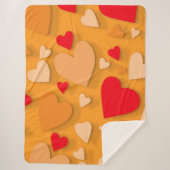 Couverture Sherpa Coeur de papier décoratif 7 (Devant)