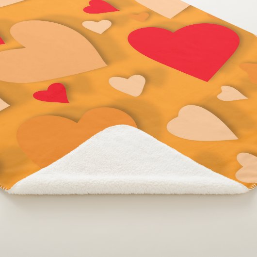 Couverture Sherpa Coeur de papier décoratif 7 (3/4)