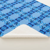 Couverture Sherpa Coeur de teint bleu (3/4)