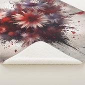 Couverture Sherpa Coeur fleuri (3/4)